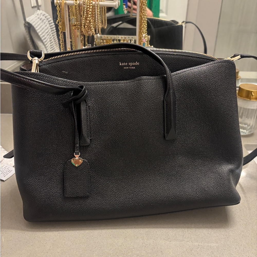 Kate Spade Black Leather Shoulder Bag